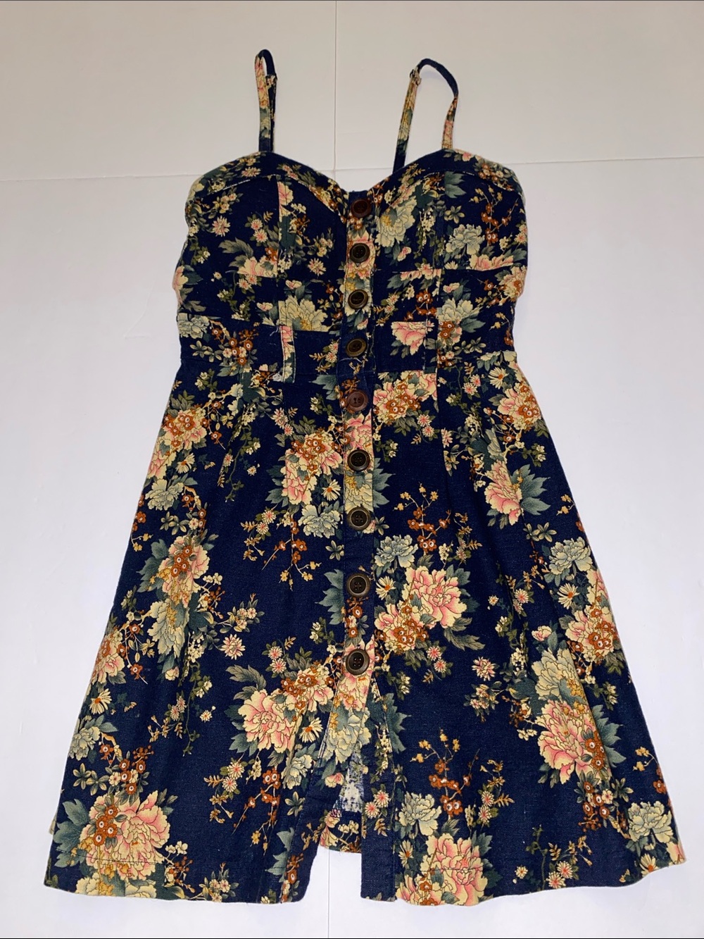 dELiA*s vintage Y2K / 90s bustier floral mini dress
